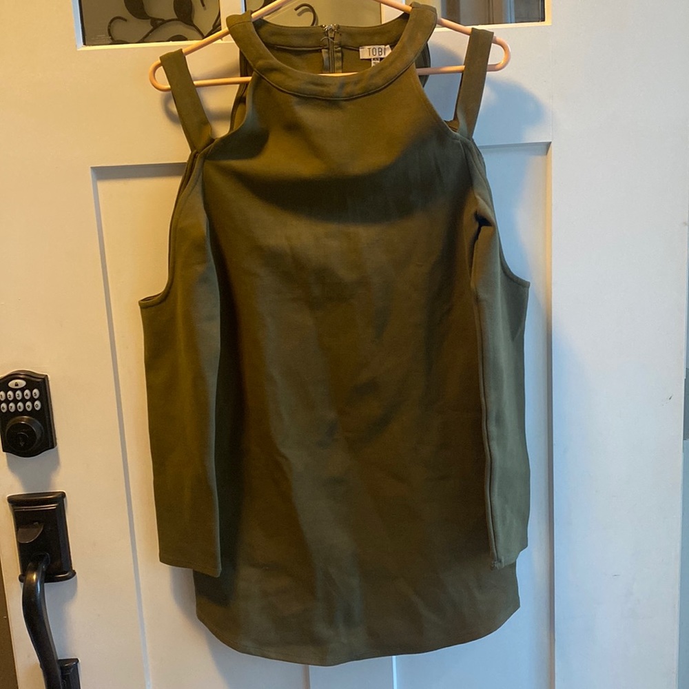 Tobi Olive Green Mini Dress